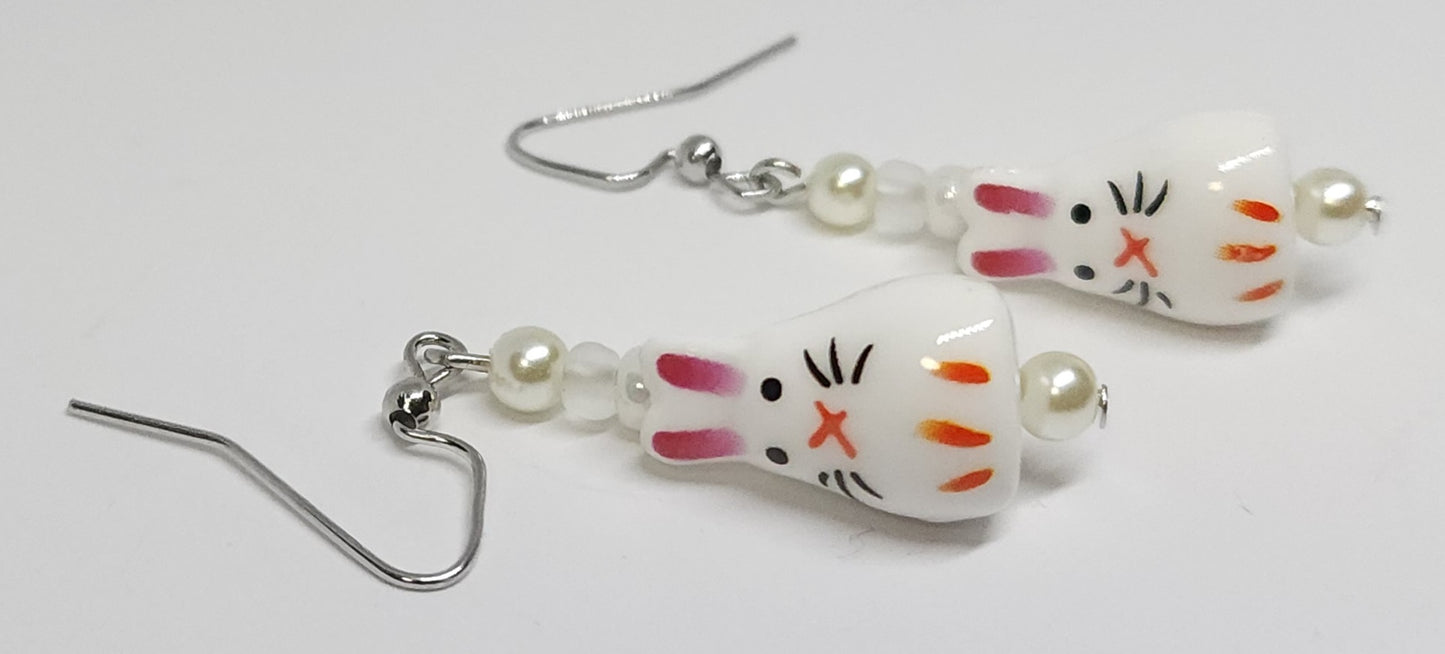 Ceramic Bunny & Glass beads